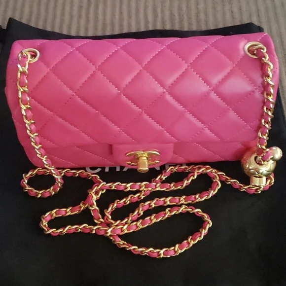 Beautiful all leather, tribute bag,, BNWT, Pink purse. - Picture 1 of 3